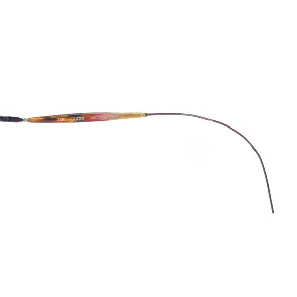 Gucci GG 1341 DR7 Brown Multicolor Metal Round Eyeglasses Frames 52-20 145 Italy - Picture 9 of 12